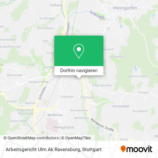 Arbeitsgericht Ulm Ak Ravensburg Karte