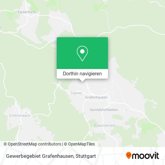 Gewerbegebiet Grafenhausen Karte