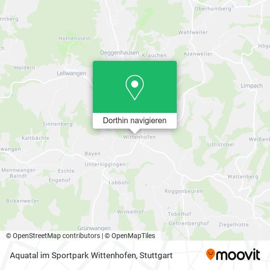 Aquatal im Sportpark Wittenhofen Karte