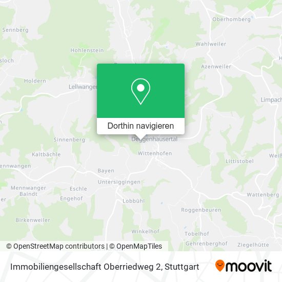 Immobiliengesellschaft Oberriedweg 2 Karte