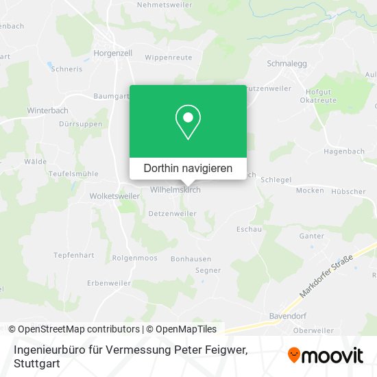 Ingenieurbüro für Vermessung Peter Feigwer Karte