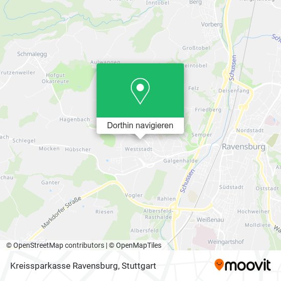 Kreissparkasse Ravensburg Karte