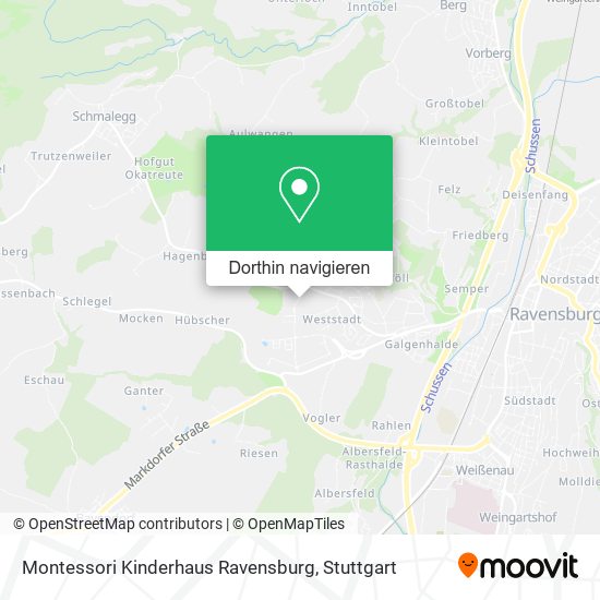 Montessori Kinderhaus Ravensburg Karte