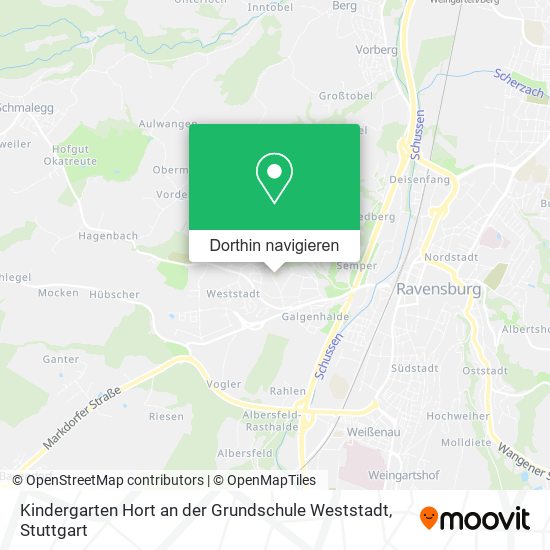 Kindergarten Hort an der Grundschule Weststadt Karte