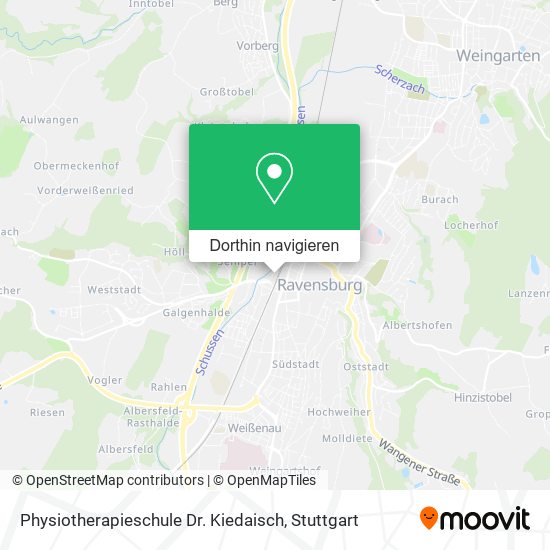 Physiotherapieschule Dr. Kiedaisch Karte