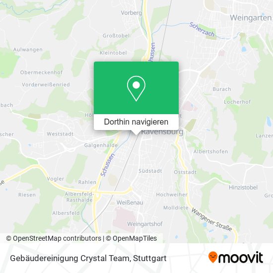 Gebäudereinigung Crystal Team Karte