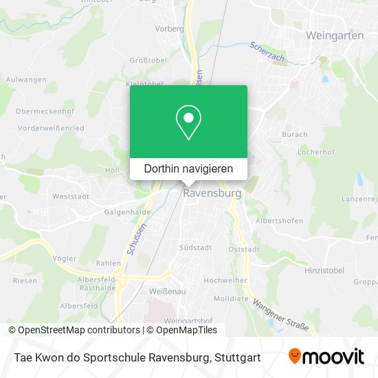 Tae Kwon do Sportschule Ravensburg Karte