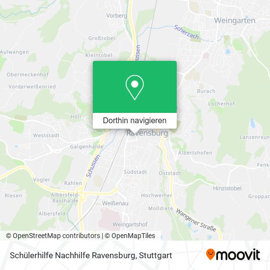 Schülerhilfe Nachhilfe Ravensburg Karte