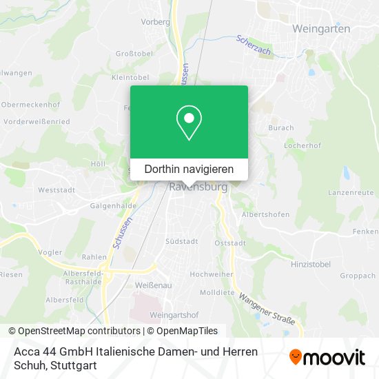 Acca 44 GmbH Italienische Damen- und Herren Schuh Karte