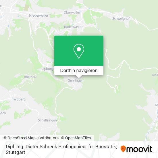 Dipl. Ing. Dieter Schreck Prüfingenieur für Baustatik Karte