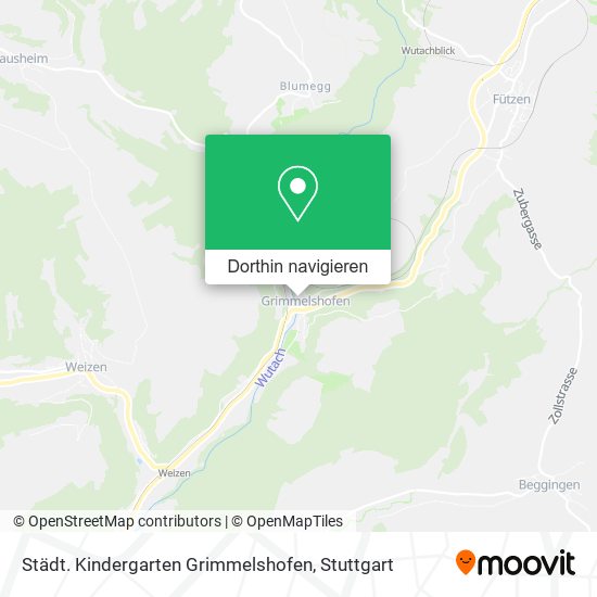 Städt. Kindergarten Grimmelshofen Karte