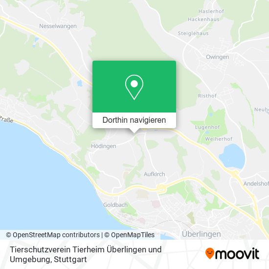 Tierschutzverein Tierheim Überlingen und Umgebung Karte