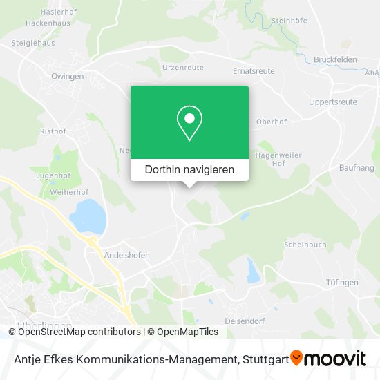 Antje Efkes Kommunikations-Management Karte