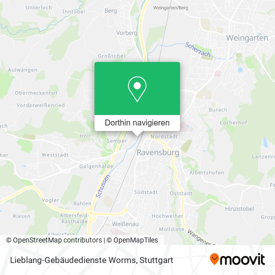 Lieblang-Gebäudedienste Worms Karte