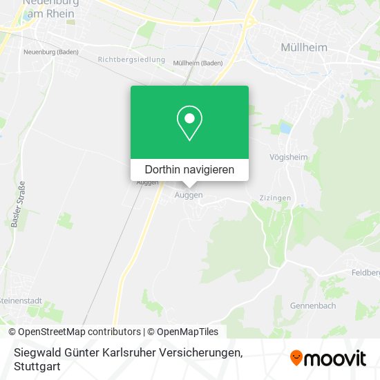 Siegwald Günter Karlsruher Versicherungen Karte