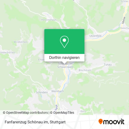 Fanfarenzug Schönau im Karte