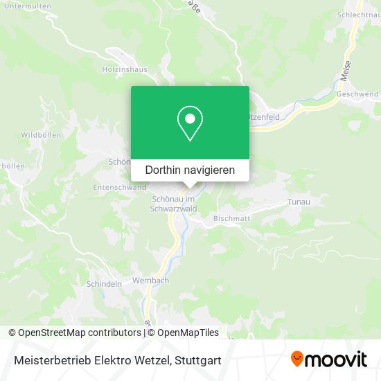 Meisterbetrieb Elektro Wetzel Karte