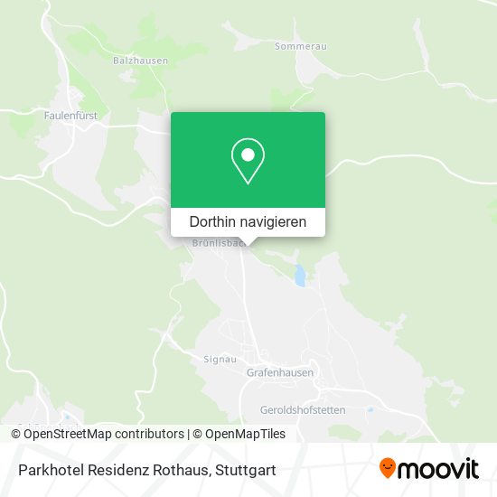 Parkhotel Residenz Rothaus Karte