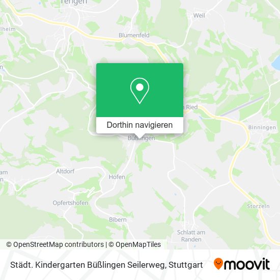 Städt. Kindergarten Büßlingen Seilerweg Karte