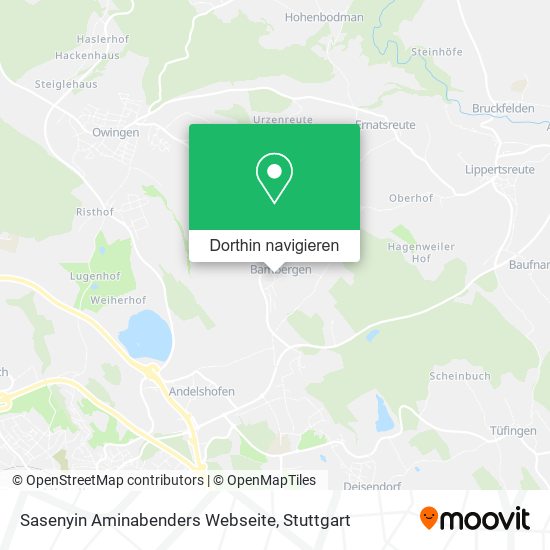 Sasenyin Aminabenders Webseite Karte