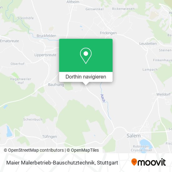 Maier Malerbetrieb-Bauschutztechnik Karte