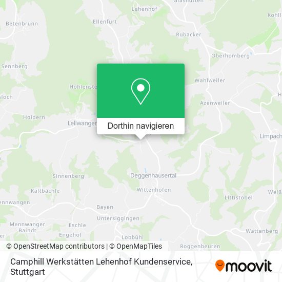 Camphill Werkstätten Lehenhof Kundenservice Karte
