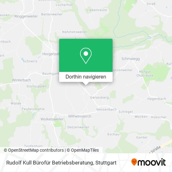 Rudolf Kull Bürofür Betriebsberatung Karte