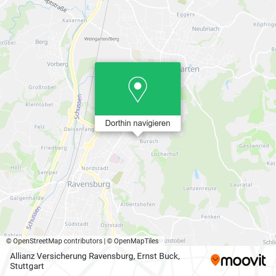 Allianz Versicherung Ravensburg, Ernst Buck Karte