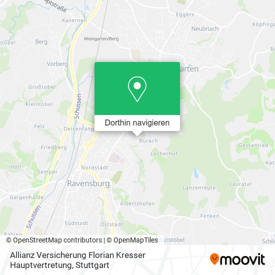 Allianz Versicherung Florian Kresser Hauptvertretung Karte