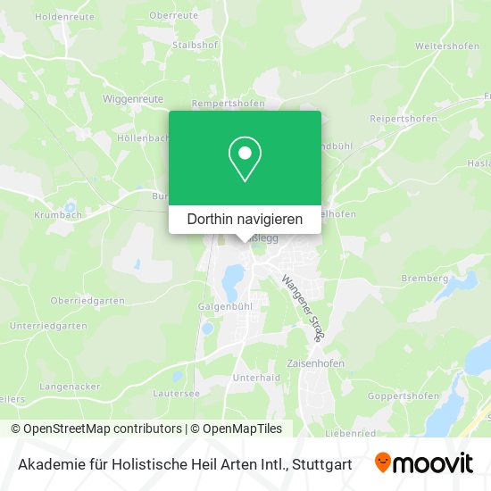 Akademie für Holistische Heil Arten Intl. Karte