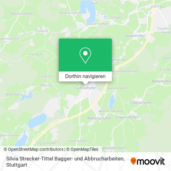 Silvia Strecker-Tittel Bagger- und Abbrucharbeiten Karte