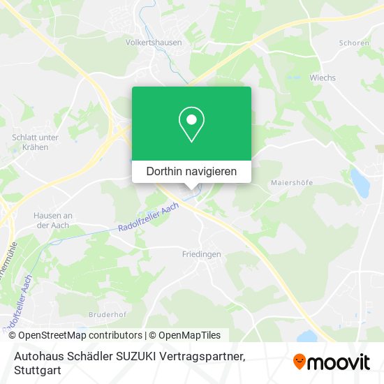 Autohaus Schädler SUZUKI Vertragspartner Karte