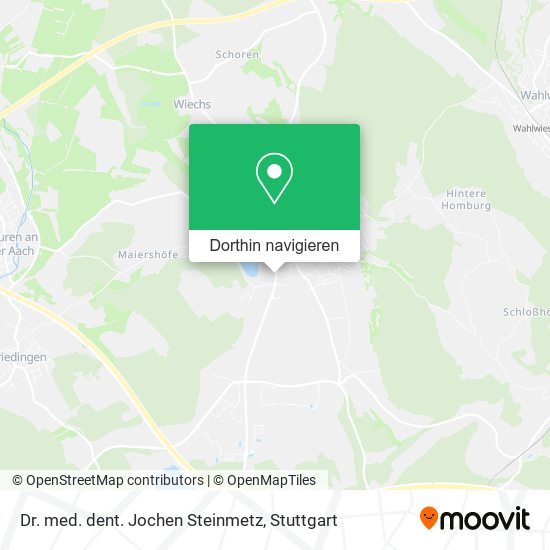 Dr. med. dent. Jochen Steinmetz Karte