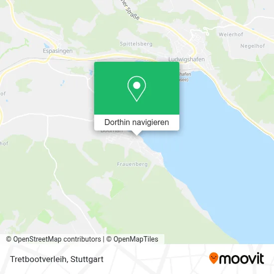 Tretbootverleih Karte