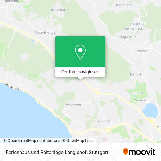 Ferienhaus und Reitanlage Länglehof Karte