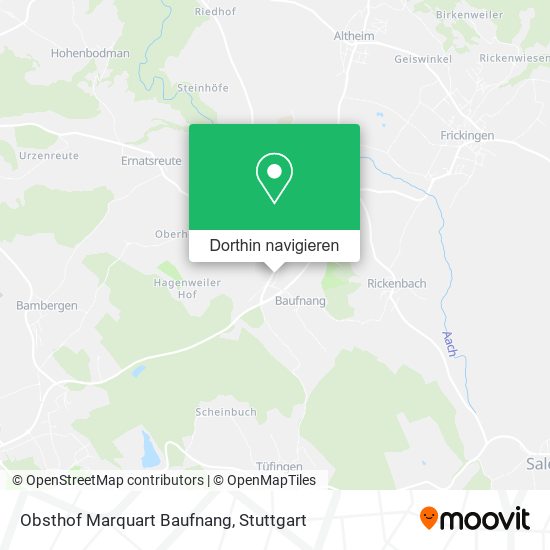 Obsthof Marquart Baufnang Karte