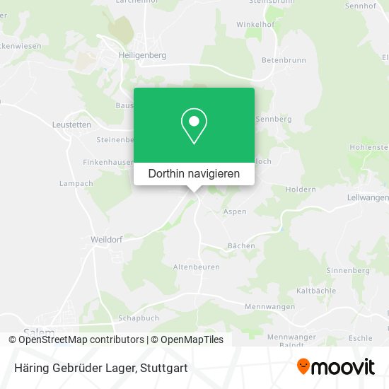 Häring Gebrüder Lager Karte