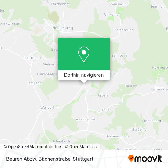 Beuren Abzw. Bächenstraße Karte