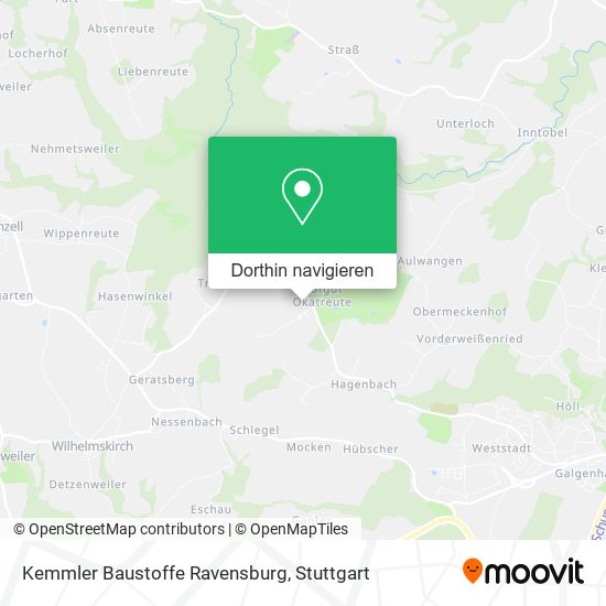 Kemmler Baustoffe Ravensburg Karte