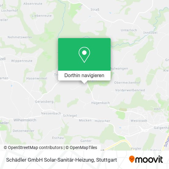 Schädler GmbH Solar-Sanitär-Heizung Karte