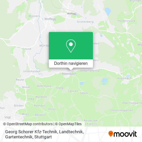 Georg Schorer Kfz-Technik, Landtechnik, Gartentechnik Karte