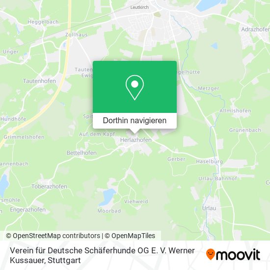 Verein für Deutsche Schäferhunde OG E. V. Werner Kussauer Karte
