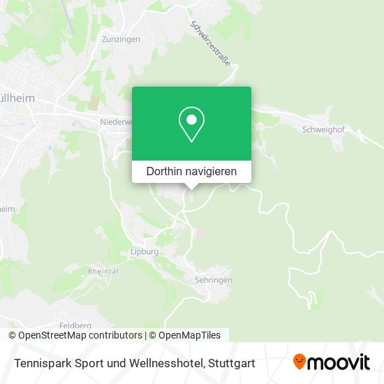 Tennispark Sport und Wellnesshotel Karte