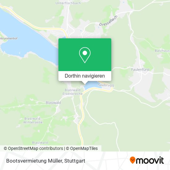 Bootsvermietung Müller Karte