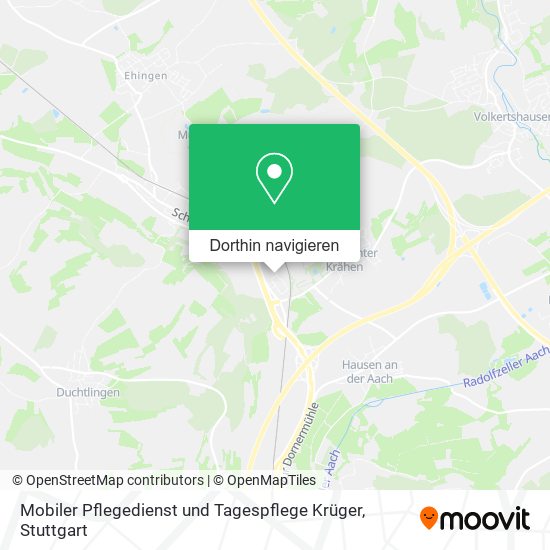 Mobiler Pflegedienst und Tagespflege Krüger Karte