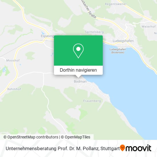 Unternehmensberatung Prof. Dr. M. Pollanz Karte