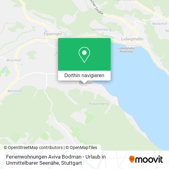 Ferienwohnungen Aviva Bodman - Urlaub in Unmittelbarer Seenähe Karte