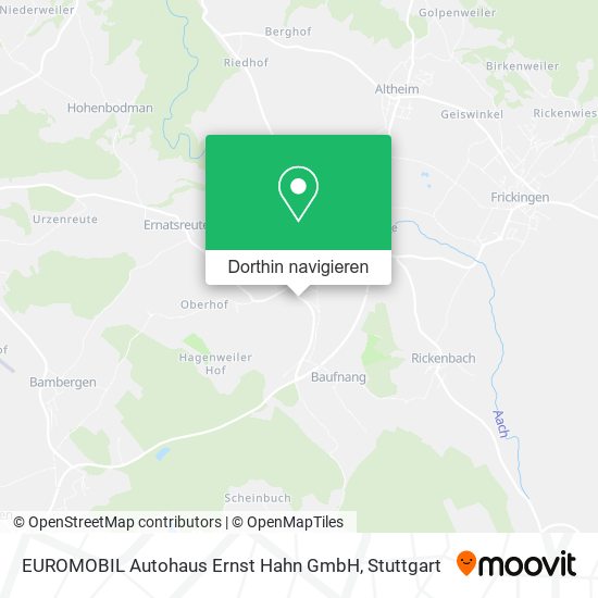 EUROMOBIL Autohaus Ernst Hahn GmbH Karte