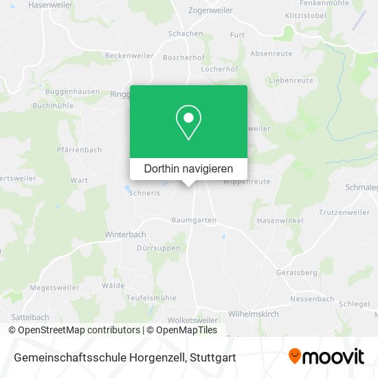 Gemeinschaftsschule Horgenzell Karte