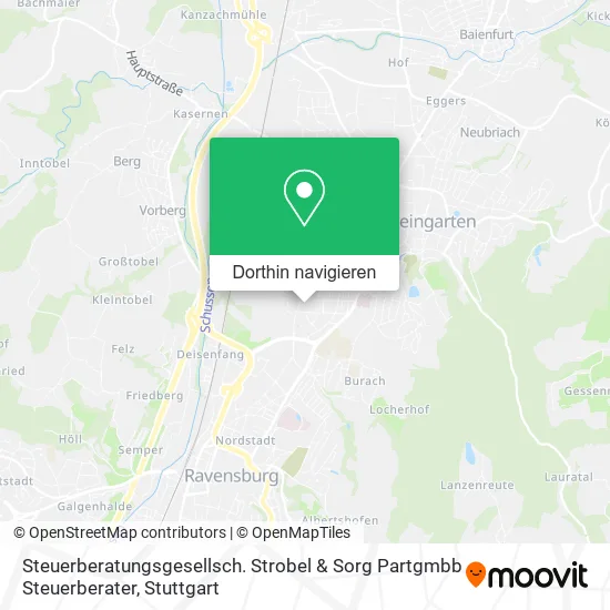 Steuerberatungsgesellsch. Strobel & Sorg Partgmbb Steuerberater Karte
